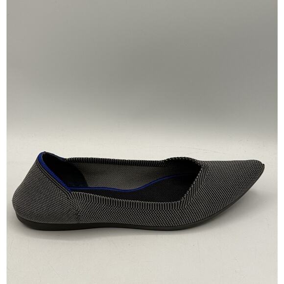 Rothy's "The Point" Cloud Grey Birdseye Ballet Flats Shoes Comfort womens 8 - Picture 8 of 15